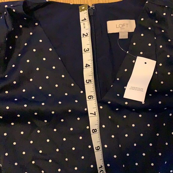 Flutter sleeve navy polka dot dress 🔸🔹🔻 - Picture 9 of 9